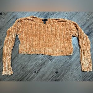 Forever 21 Gold Crop Sweater